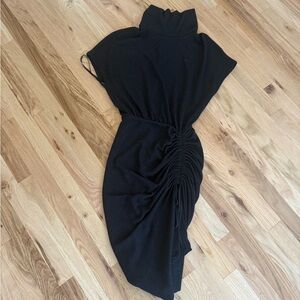 Black Halo Asymmetrical Black Dress